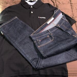 Brand new set PoLo and Dark Blue jeans Tommy set